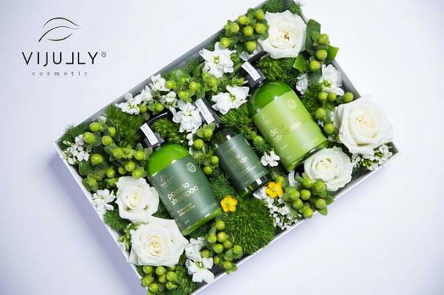 Combo Chăm Sóc Tóc Vijully Dầu gội bưởi + Dầu xả dừa + Tinh dầu bưởi Vijully cao cấp | BigBuy360 - bigbuy360.vn