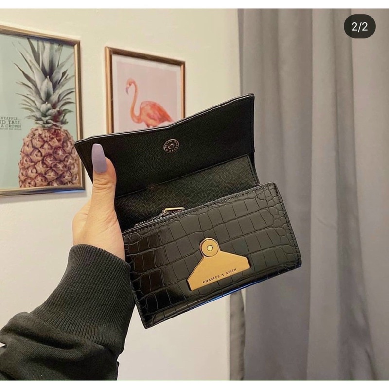 Ví da vân khoá kim loại fullbox CK6-10770221