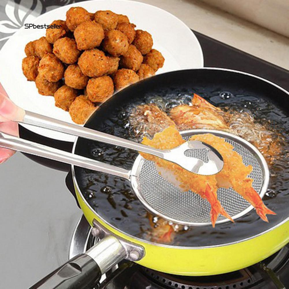 Kẹp gắp đồ chiên bằng thép không gỉ tiện lợi