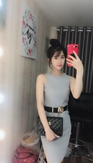 Váy body ba lỗ xẻ tà