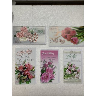 20chiếc Thiệp chúc mừng kèm phong bì nhiều mẫu mã loại đẹp