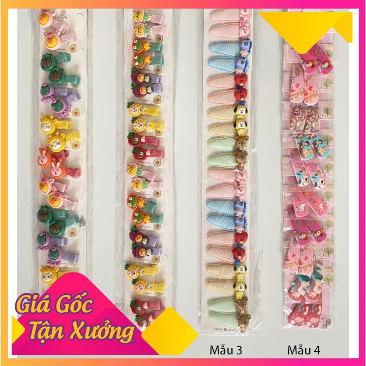 - Kẹp Tóc Bé Gái Họa Tiết 3D Hoạt Hình Sinh Động