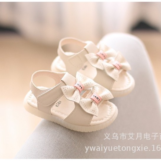 Giày bé gái - Sandal Nơ cho bé rất xinh cho bé gái từ 0-3 tuổi