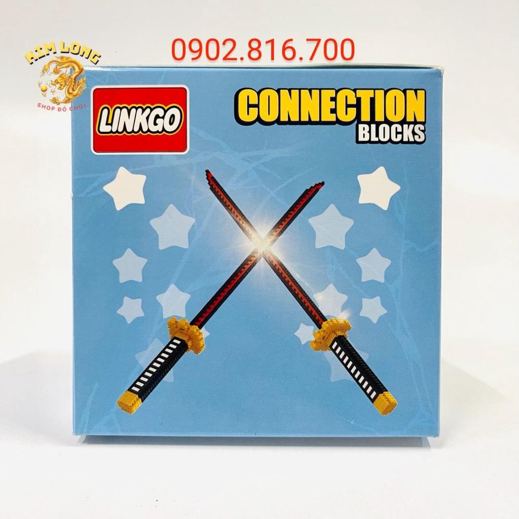 DIY Đồ chơi lắp ráp Le-go 3D mô hình KIẾM NHẬT KATANA CÓ VỎ KIẾM VÀ KHÔNG CÓ VỎ KIẾM