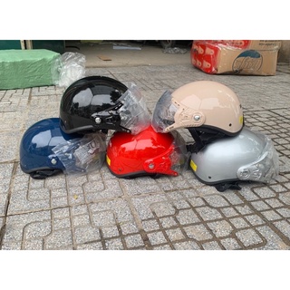 MŨ BẢO HIỂM NGƯỜI LỚN CÓ KÍNH CHẮN BỤI, nón bảo hiểm nửa đầu