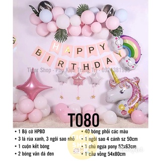 ❤️(Tặng Bơm+ Keo) Set Phụ Kiện Trang Trí Sinh Nhật