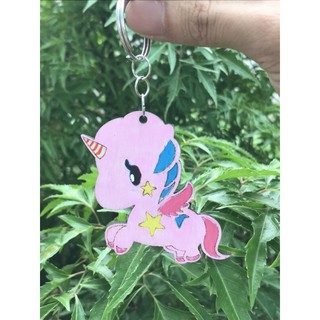 Móc khóa ngựa một sừng