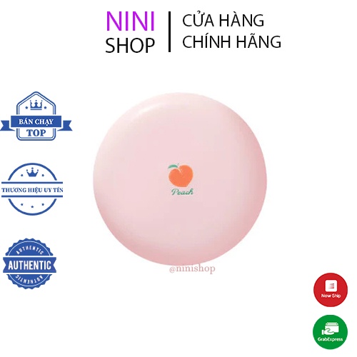 Phấn phủ kiềm dầu dạng nén chiết xuất đào Skinfood Peach Cotton Pore Blur Pact 5g - Ninishop