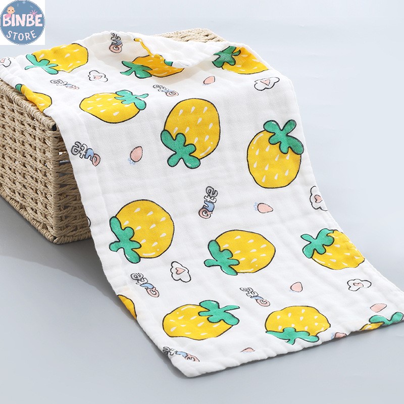 Khăn xô sữa, khăn sữa 6 lớp size 25*50cm mềm mịn không xù lông cho bé