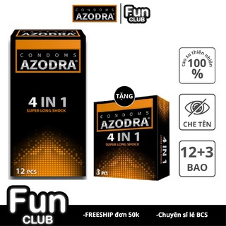 Bao cao su Azodra Gân Gai Kéo dài TG Thái Lan Hộp 12 cái CON020