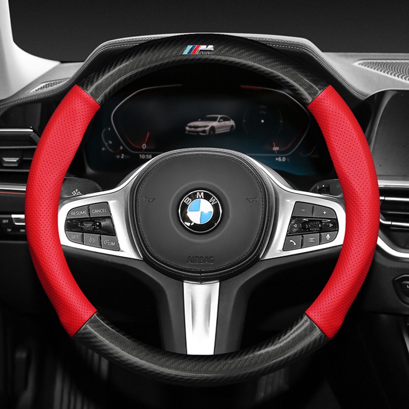 Vỏ Bọc Vô Lăng Bằng Sợi Carbon Thoáng Khí Cho BMW E36 E46 E30 E90 E30 F10 F30 E39 E60 E84 F48 F25 E83