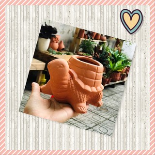 Chậu gốm đất nung hình RÙA CON - chậu trồng cây, gốm sứ sân vườn Bình Dương