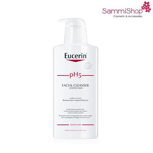 Sữa rửa mặt cho da nhạy cảm Eucerin pH5 Facial Cleanser 400ml