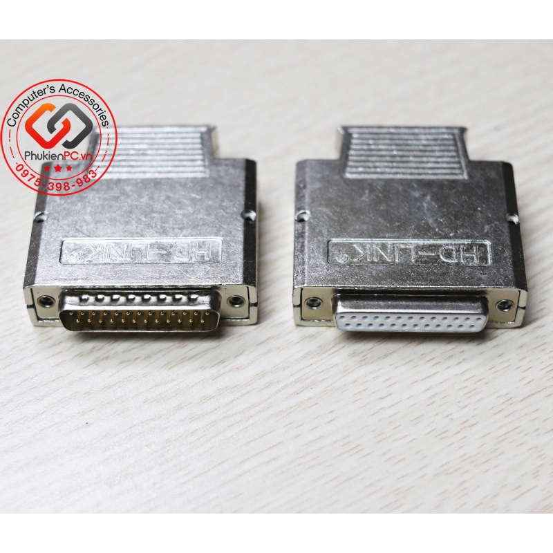 Đầu nối DB25 Male, Female vặn vít Terminal kèm ốp kim loại Tạo cáp COM DB25, Đực, Cái, DB55 sang DB9 DB15 DB37, máy CNC
