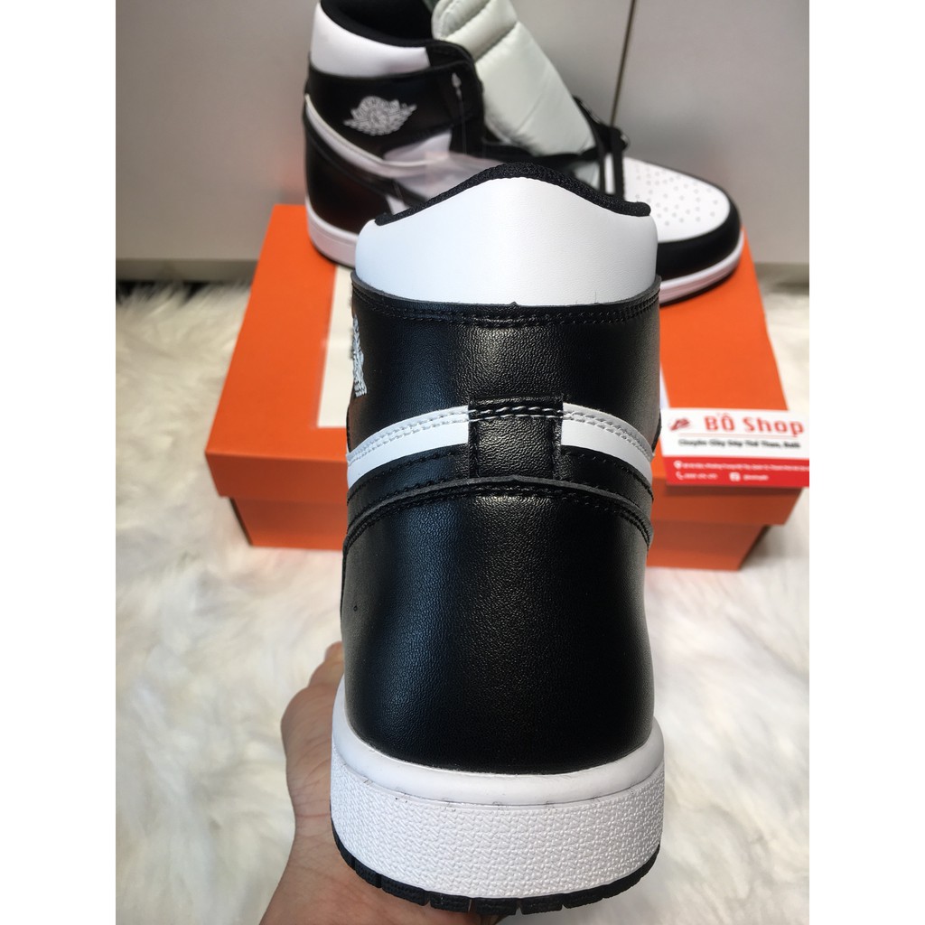 [FULLBOX+BILL] Giày thể thao AIR JORDAN 1 HIGH 'BLACK WHITE' đen trắng cổ cao siêu đẹp