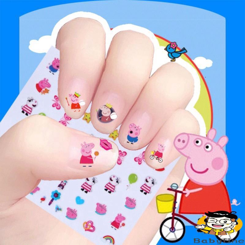 Sticker Hoạt Hình Dán Móng Tay Cho Bé