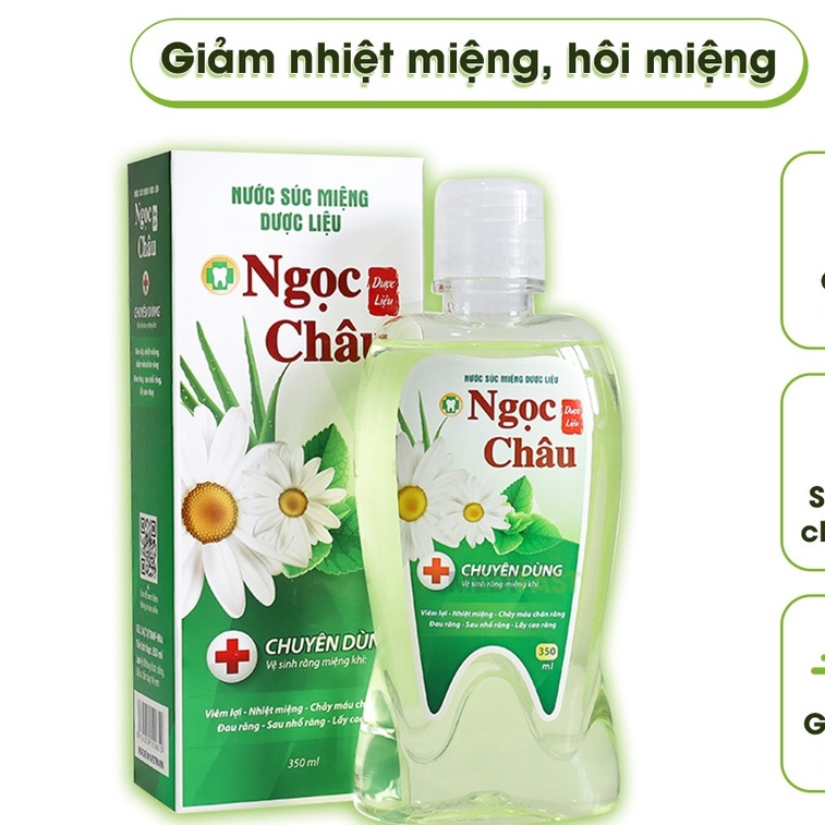 Nước Súc Miệng Dược Liệu Ngọc Châu 350ml