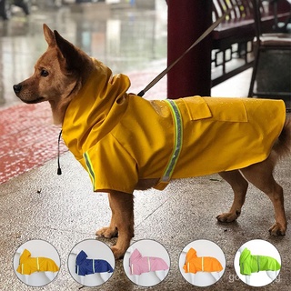 Áo Mưa Có Nón Màu Phản Quang Chống Nước Dành Cho Cún Cưng