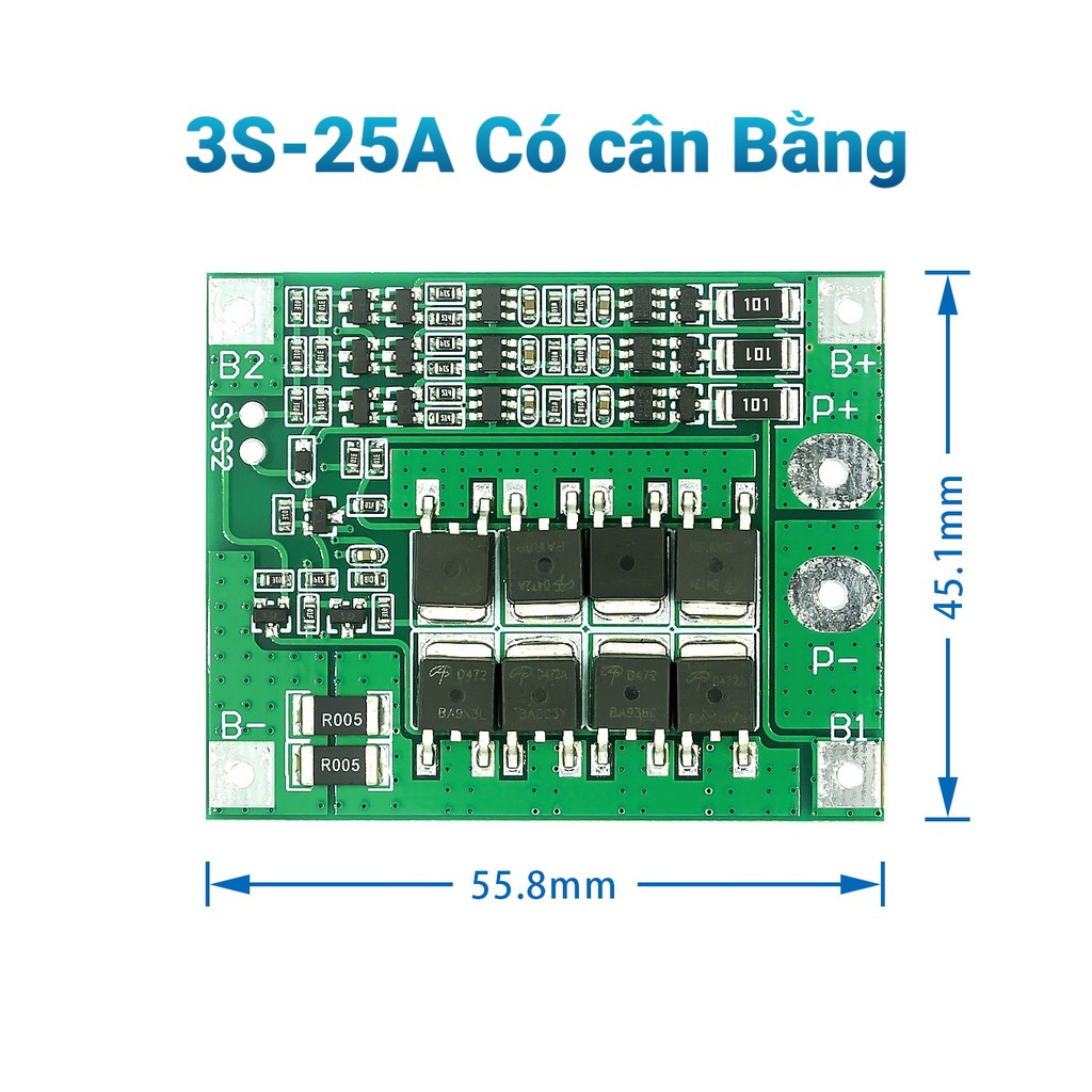 Mạch Sạc Pin 3s -20A, 25A, 40A, 40A-có cân bằng (12v) ,mạch bảo vệ pin 18650 #