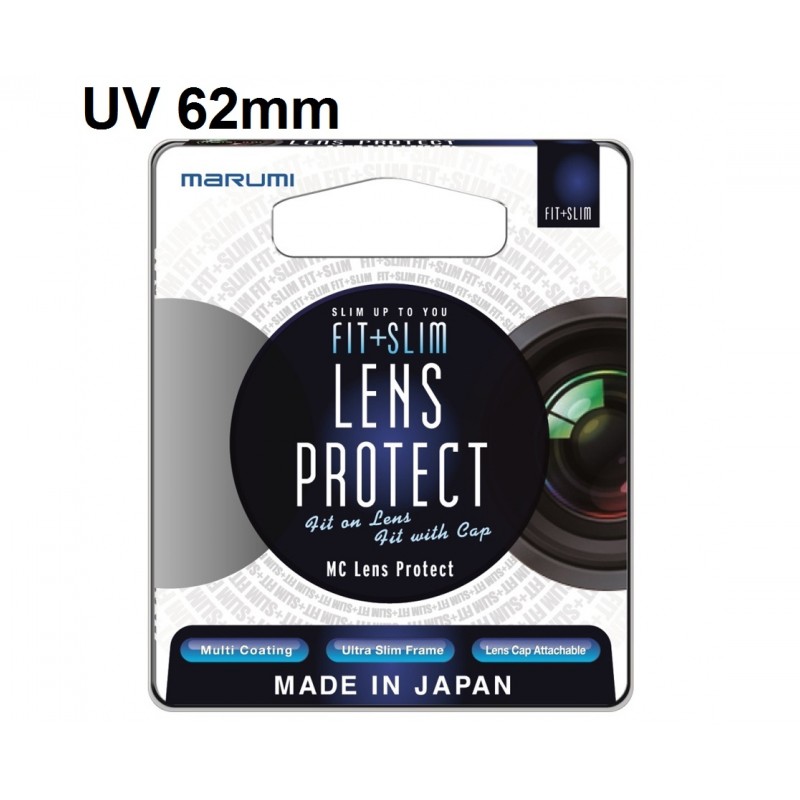 [Mã 229ELSALE hoàn 7% đơn 300K] MARUMI FIT AND SLIM MC LENS PROTECT UV 62MM (Chính hãng Hoằng Quân )