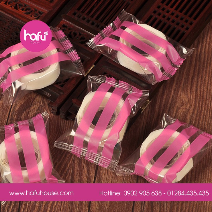 CUỘN KEO DÁN BONG BÓNG 2 MẶT CHUYÊN DỤNG 100 MIẾNG HAFU HOUSE