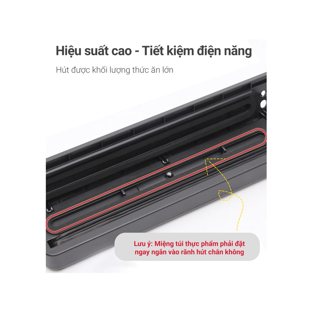 Máy Hút Chân Không Thực Phẩm Vacuum Sealer Dùng Cho Mọi Loại Túi Hút 40-300mm