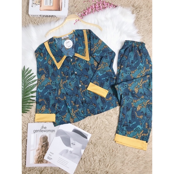 Đồ bộ lụa maingo cao cấp tay dài quần dài nhiều kiểu dáng