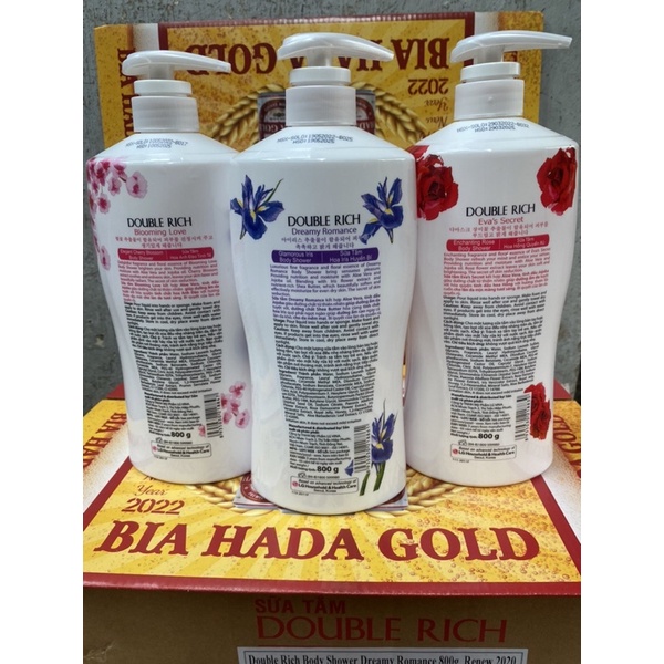 Sữa tắm Double Rich hương hoa giúp tăng cường độ ẩm cho da 800g