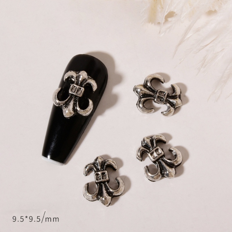 Bộ 20 Phụ Kiện Kim Loại 3D Trang Trí Móng Tay Phong Cách Punk Cổ Điển Cho Nữ