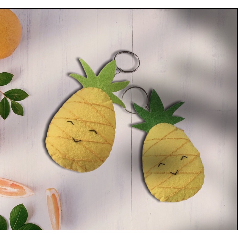 Móc khoá treo hình Bơ, Dứa ngộ nghĩnh 🥑