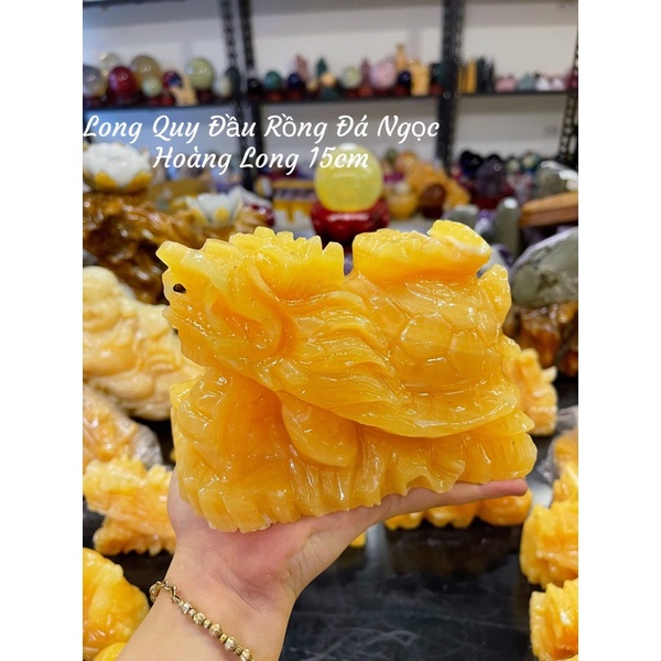 Tượng Long Quy Đầu Rồng Đá Ngọc Hoàng Long Phong Thuỷ