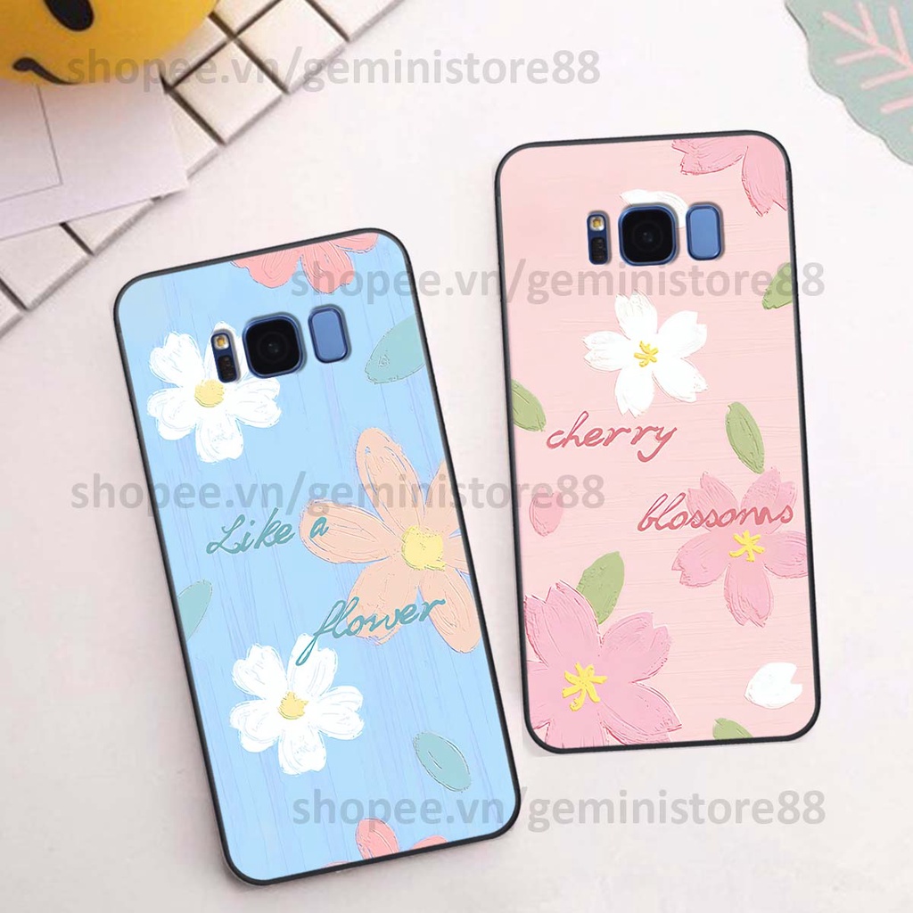 Ốp Samsung S8 / S8 Plus / S8+ in hình hoa lá nhiều màu sắc siêu đẹp, siêu xinh, siêu cá tính
