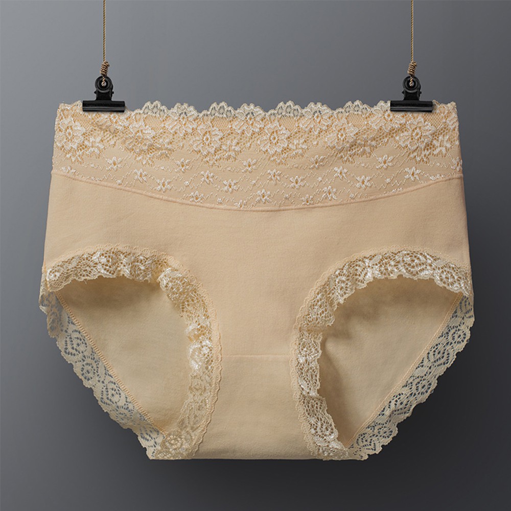 Quần Lót Cotton Viền Ren Lưng Cao Dễ Thương Cho Nữ | BigBuy360 - bigbuy360.vn