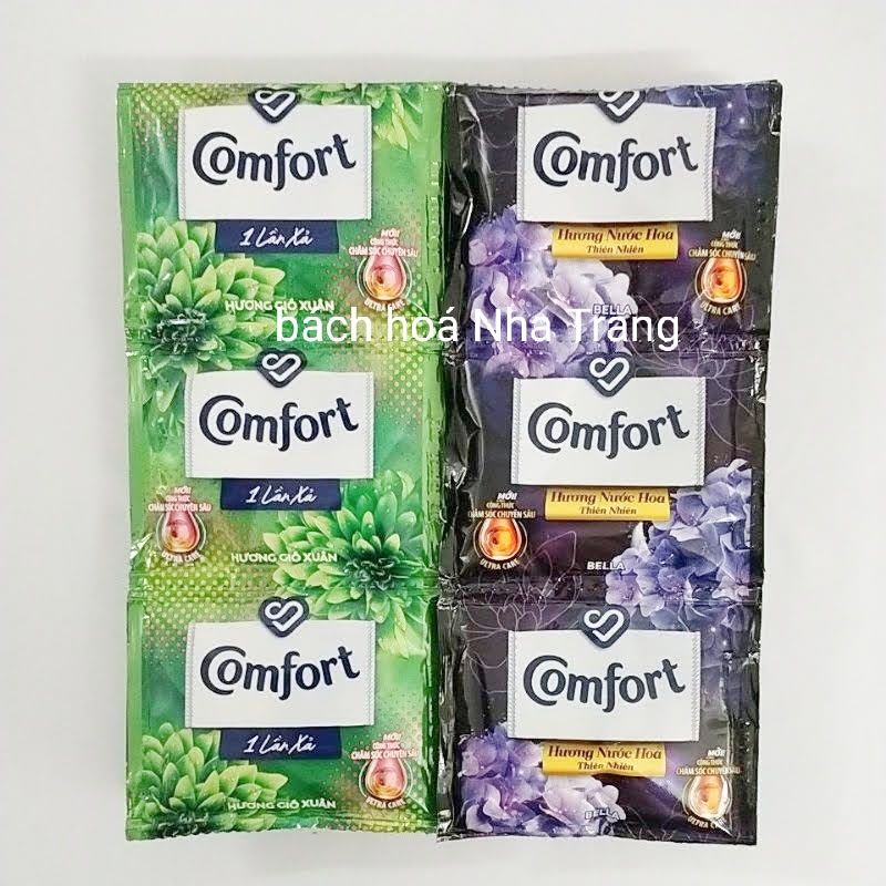 Dây 10 gói nước xả vải Comfort 20ml đậm đặc