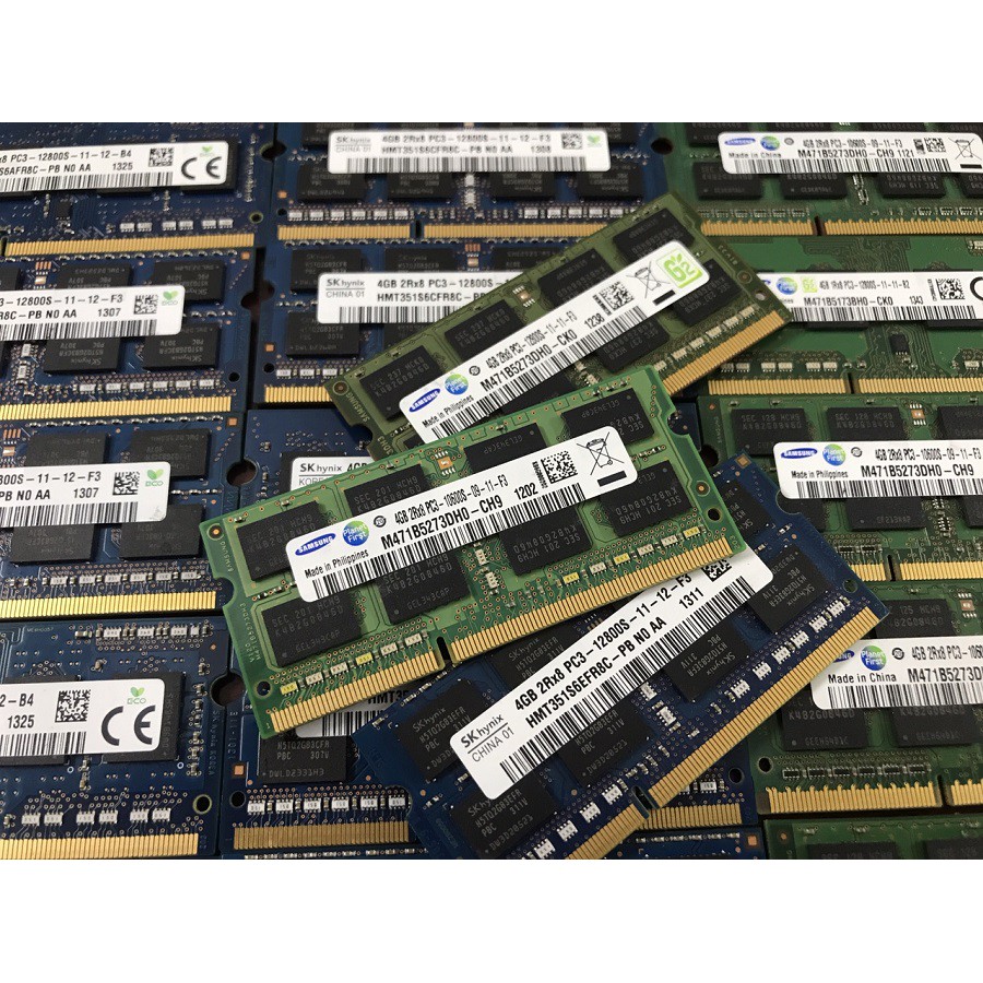 Ram laptop Hynix/ Samsung/ Kingston 4GB DDR3 1600mhz PC3-12800 Bảo hành 36 tháng 1 đổi 1