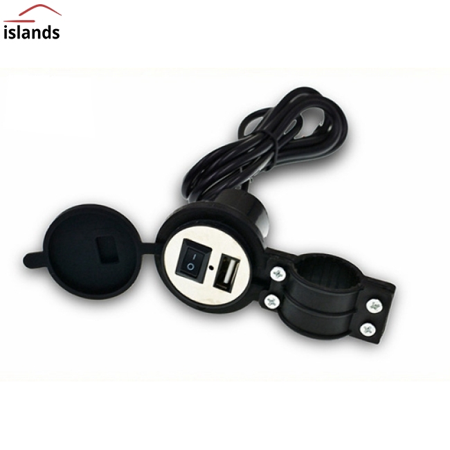 Bộ sạc USB 12V đến 5V 1.5A chống thấm nước dùng cho xe máy