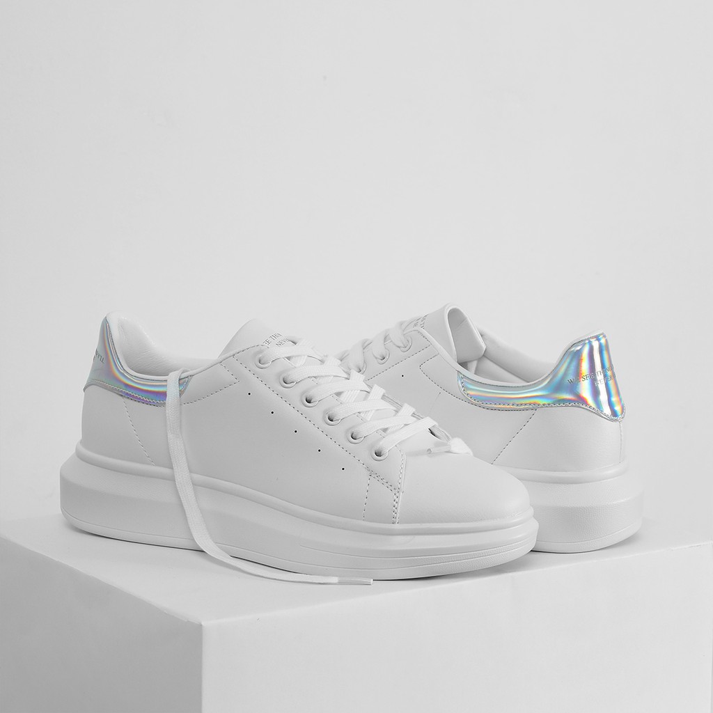 Giày Sneaker DOMBA HIGH POINT HG Auth (WHITEHOLOGRAM) ( Holo full gót Hologram) ( Có sẵn)