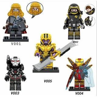 Đồ chơi lắp ráp Minifigures nhân vật anh hùng Marvel V001 V005