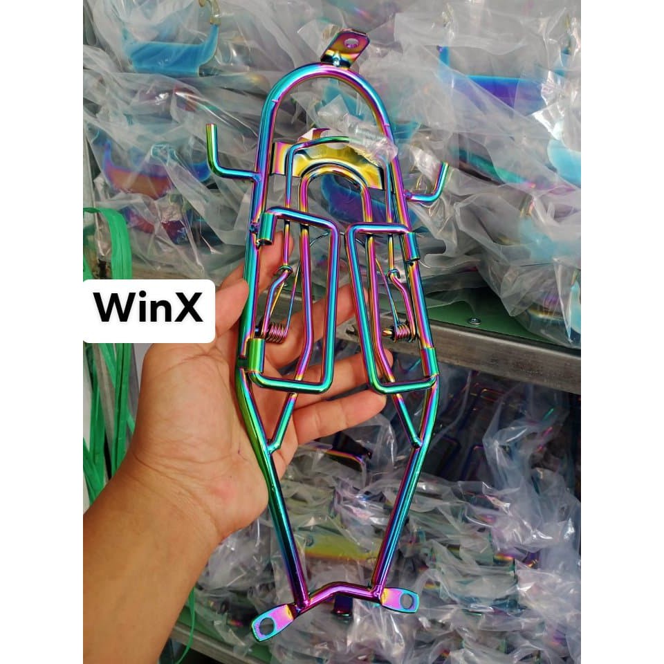 Ba ga giữa inox xi titan 7 màu các dòng xe.exciter 135.150.winner v1.winner x.rider,sonic,sirius.hàng chuẩn 10 li.