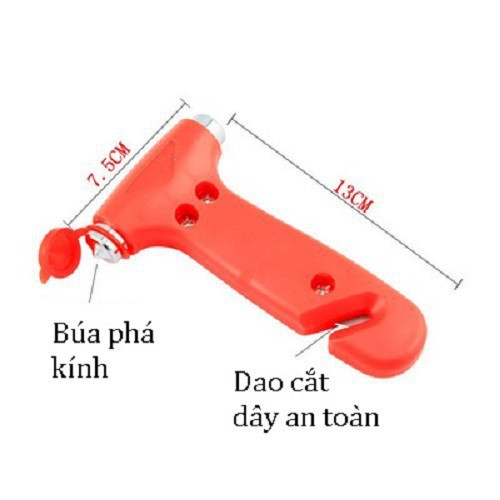 Búa phá kính kiêm dụng cụ cắt dây an toàn