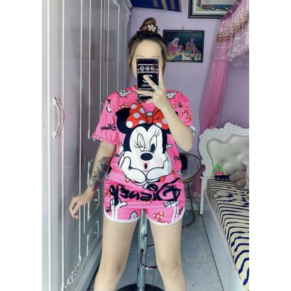 Đồ bộ pijama ngắn kate thái hình thật