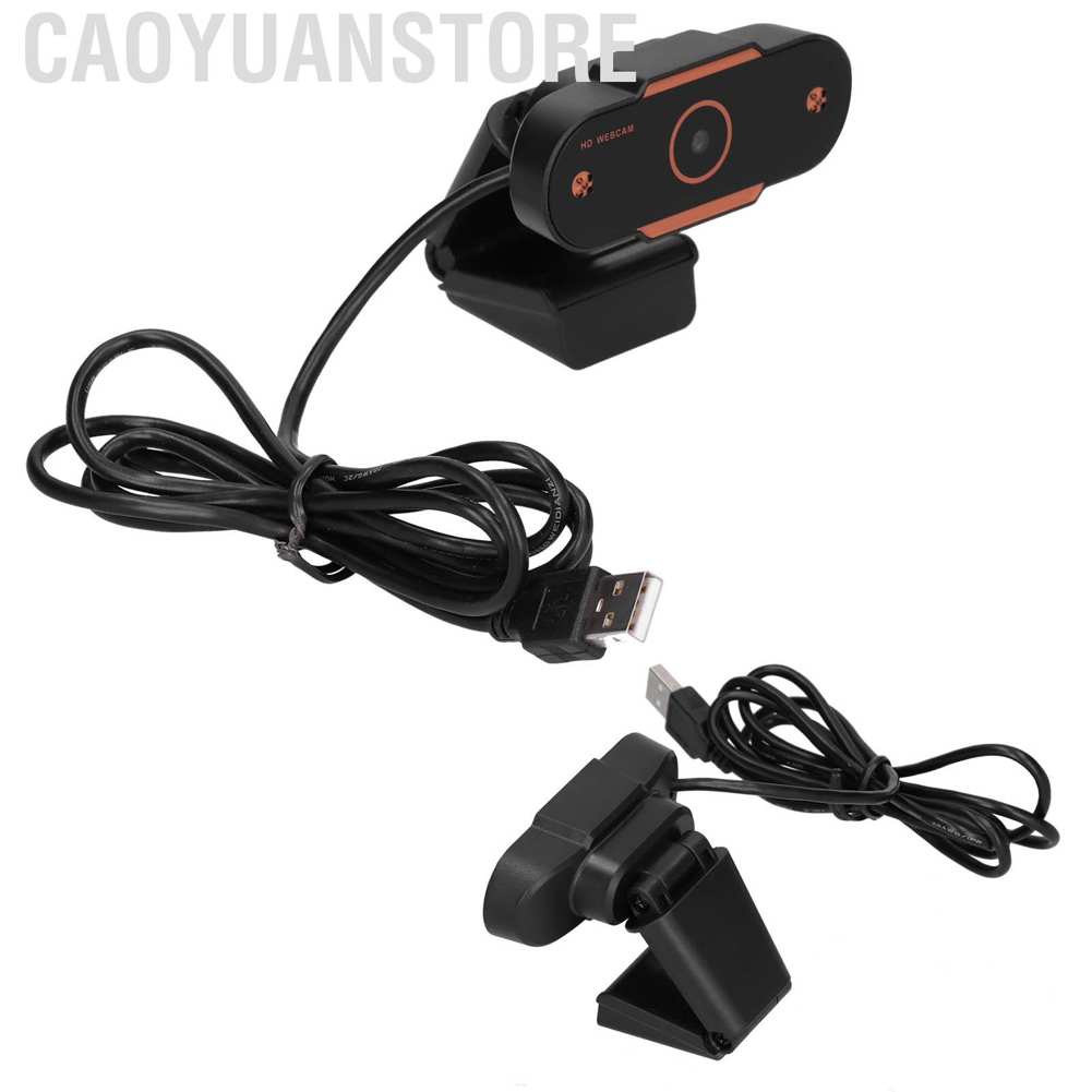 Webcam USB 2.0 1080P hỗ trợ phát sóng trực tiếp/phát trực tiếp kèm micro không dây tiện dụng cho máy tính