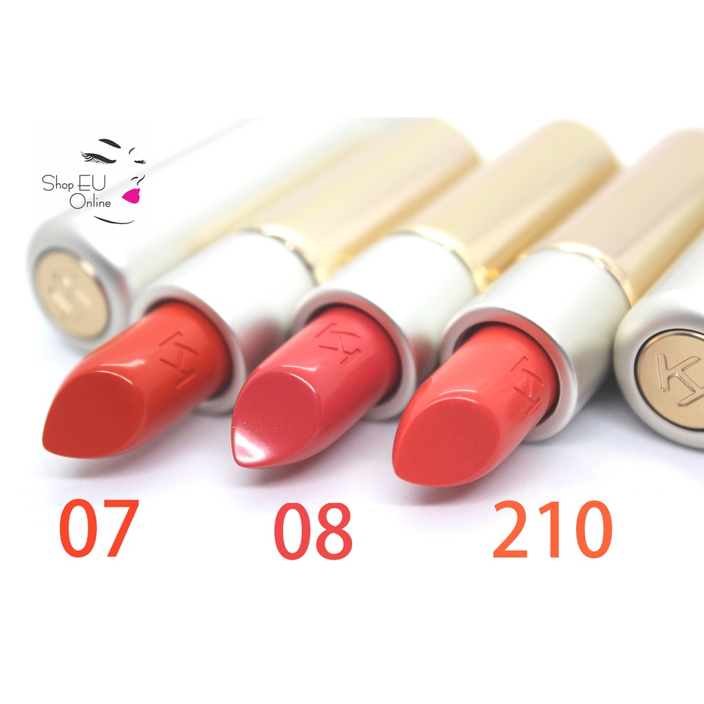 Son môi lì siêu mềm mượt dưỡng môi Kiko Glossy chiết xuất hoa lan và hyaluronic Acid chống nhăn, cấp nước dưỡng môi
