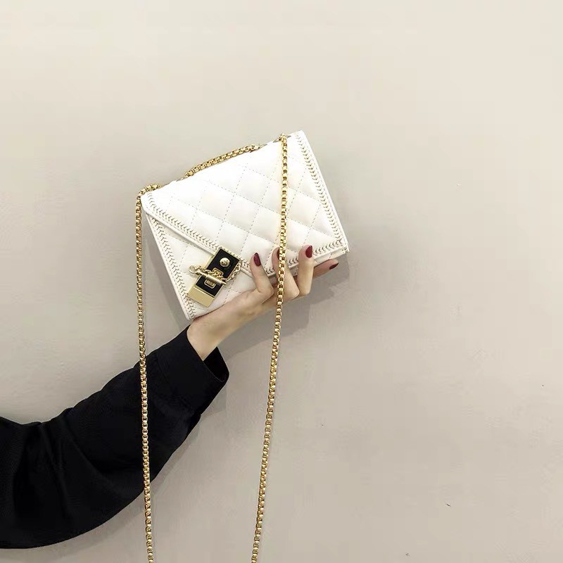 Túi xách nữ 💼FREE SHIP💼 Túi đeo chéo Hàn Quốc 3 ngăn , Xích Đồng Chống Cướp Trộm
