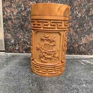 Hộp đựng chè đục tứ quý gỗ
