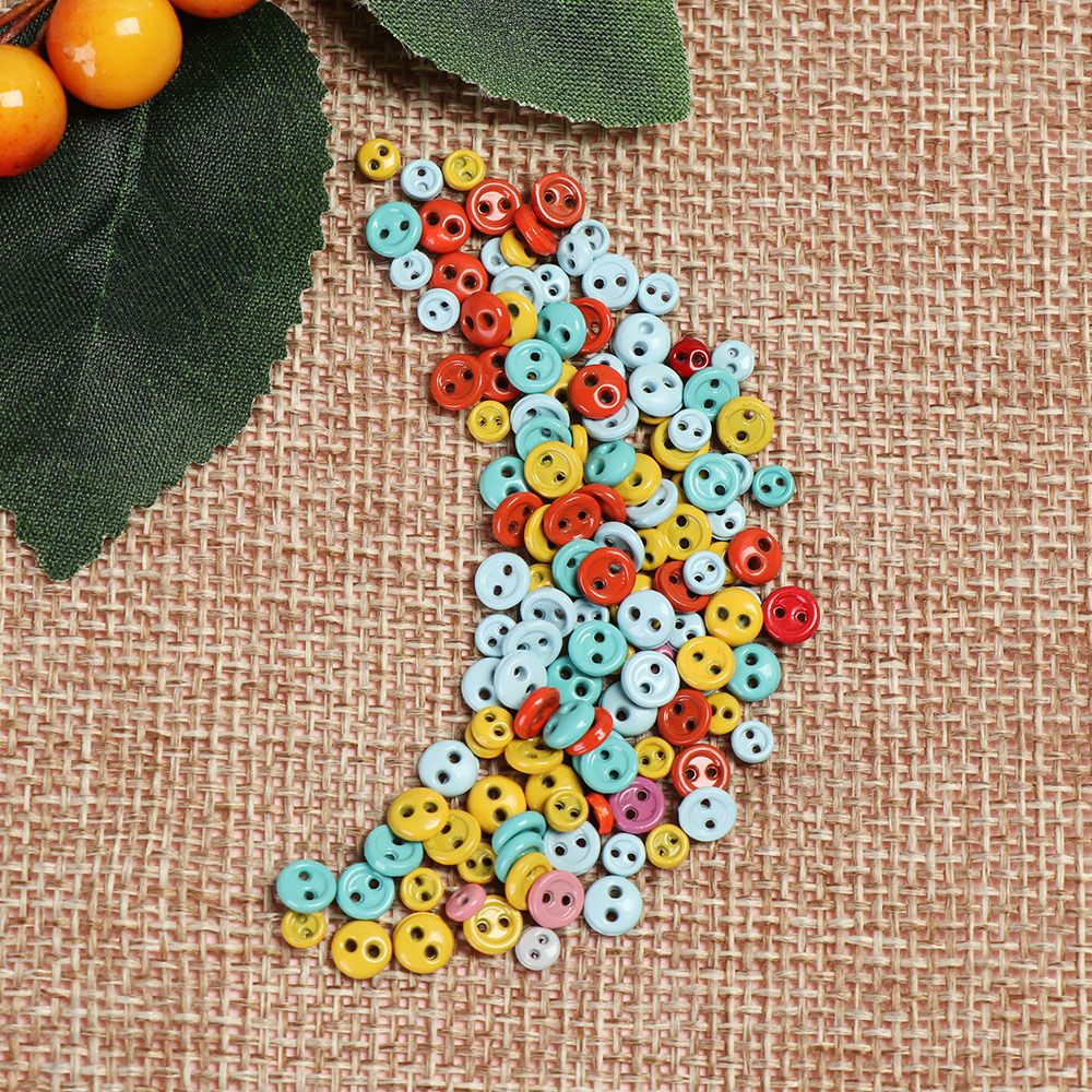 Set 20/ 40 nút quần áo kim loại hình tròn nhiều màu sắc 3mm/ 4mm