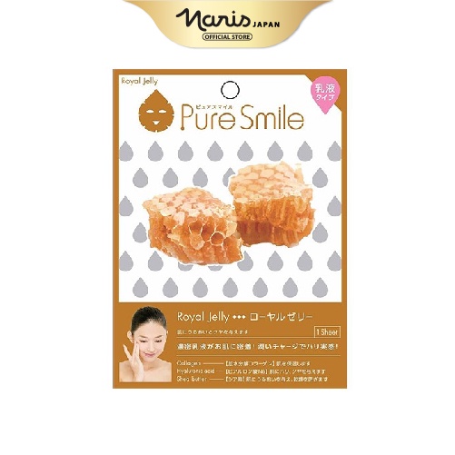 Mặt nạ Naris Pure Smile Milk Essence Mask Royal Jelly N005 20ml/1 miếng