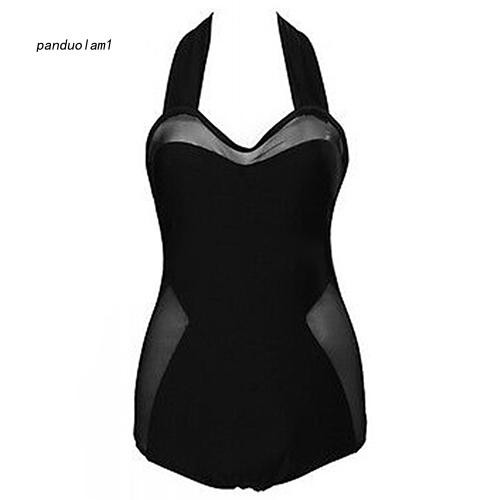 Đồ bơi cổ yếm có độn ngực thời trang cổ điển quyến rũ cho nữ | BigBuy360 - bigbuy360.vn