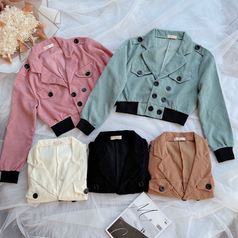 Áo khoác vest nhung sang chảnh kèm ảnh thật 🍓🍓🍓u | BigBuy360 - bigbuy360.vn