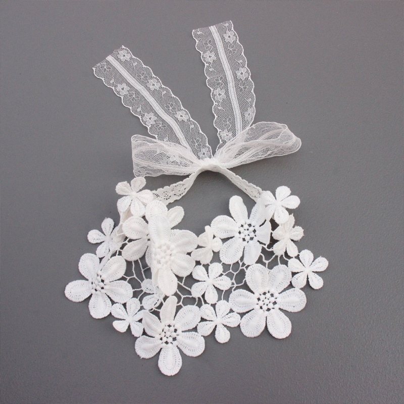 Cuộn Dây Ruy Băng Phối Ren Màu Trắng Dùng Làm Đồ Thủ Công DIY